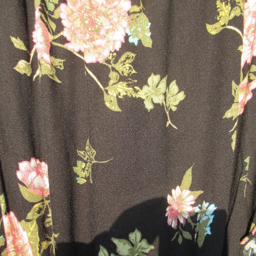 Relisted American Rag floral print sleeveless dress w crochet like detail 3X jrs - Picture 13 of 16